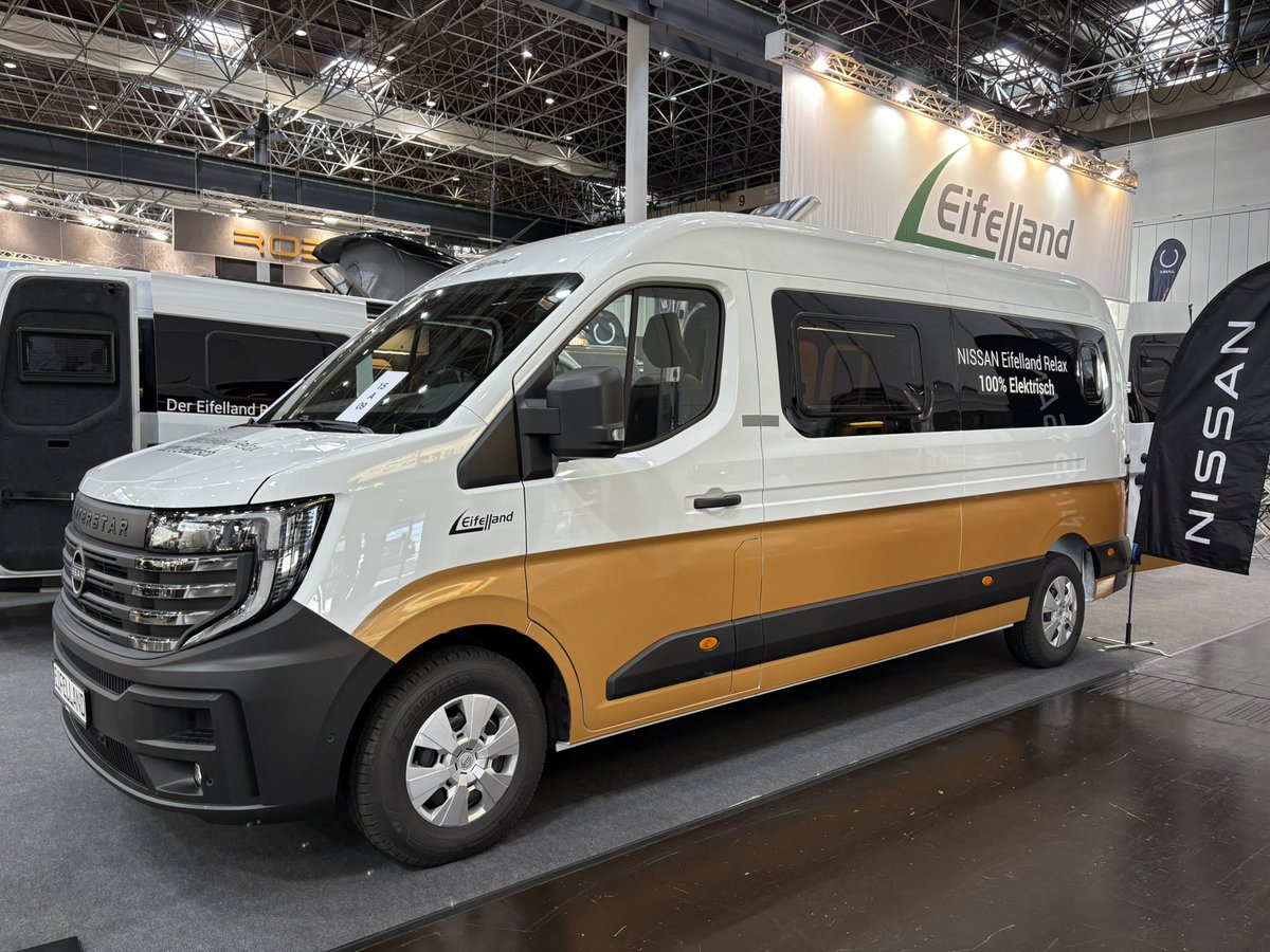 Elektrisch campen geht auch: Eifelland Relax auf Nissan Interstar.