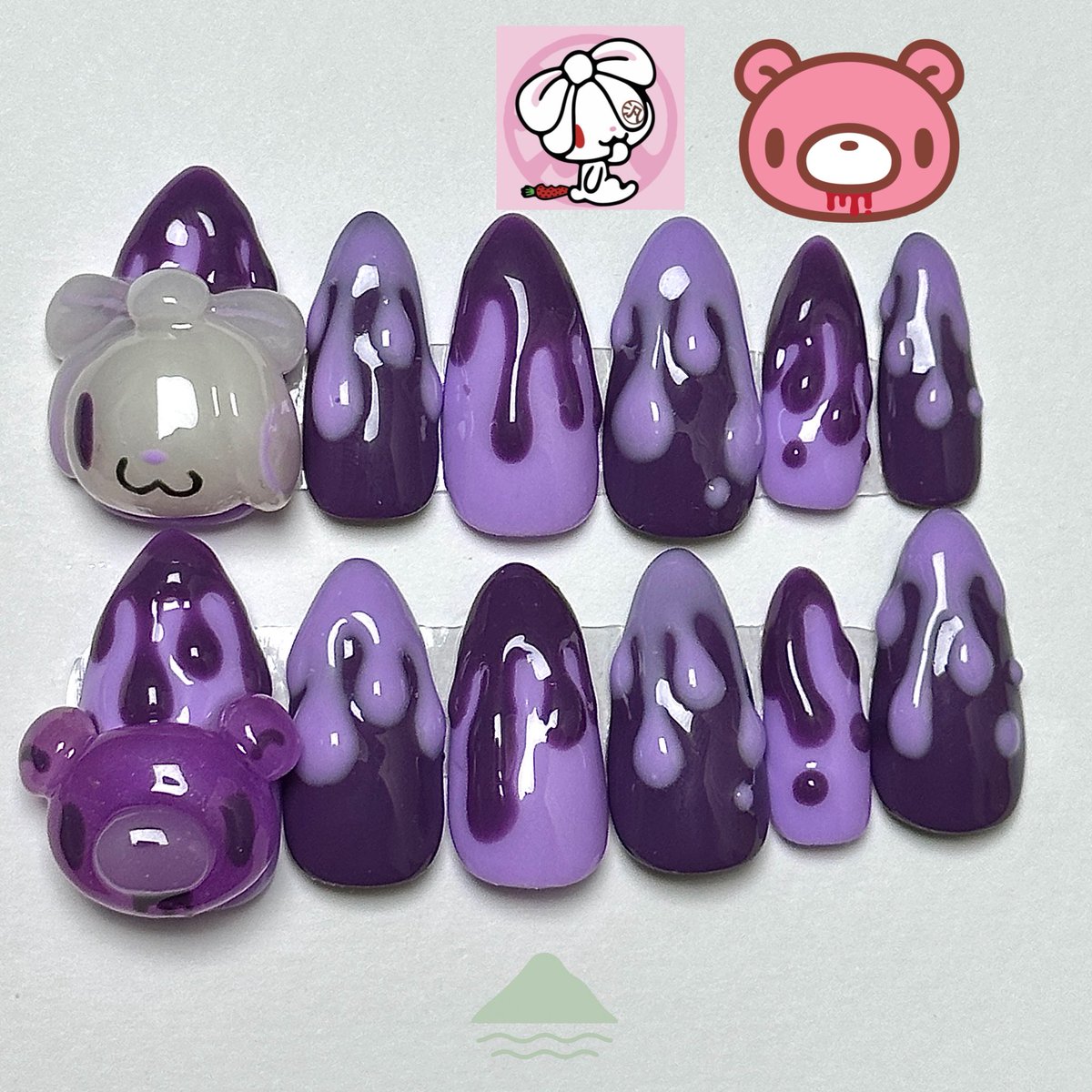 수련의뢰 🐻 🐇
보내주신 도안으로 글루미베어, 글루미버니 네일팁 작업했습니다!