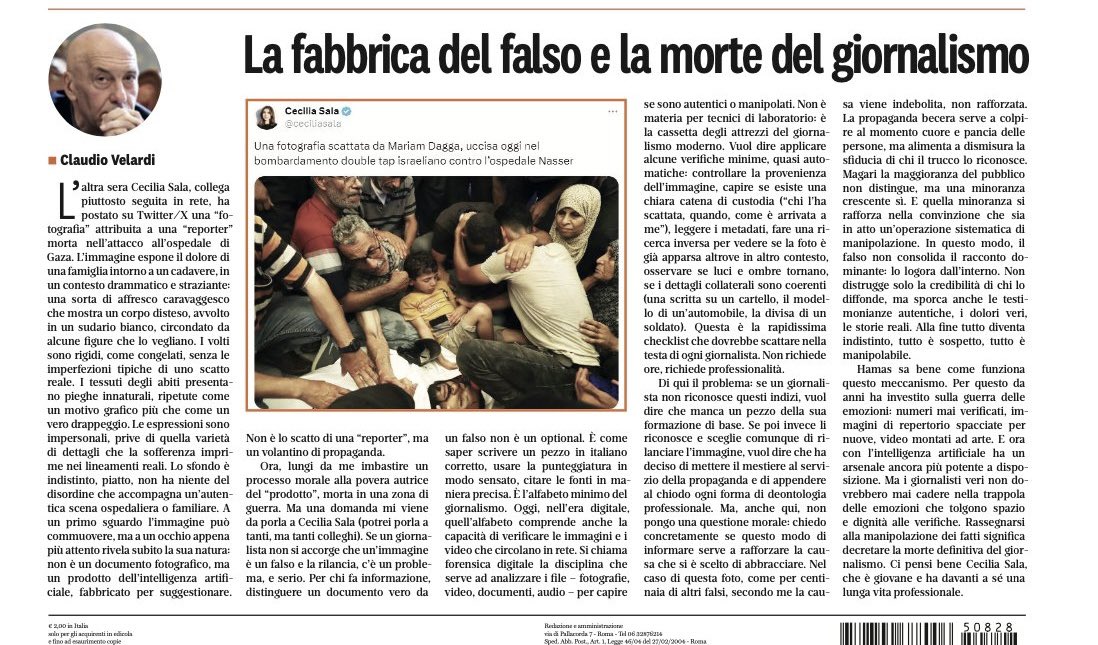 alexiafontana's tweet image. ❌ VELARDI… giustamente si vergogna e chiede scusa perché lo scivolone è stato molto evidente e lui è stato “beccato” con le mani sporche di marmellata.
Il problema è che da decenni vi mangiate la marmellata del mainstream cercando di manipolare il pensiero del popolo e nessuno…