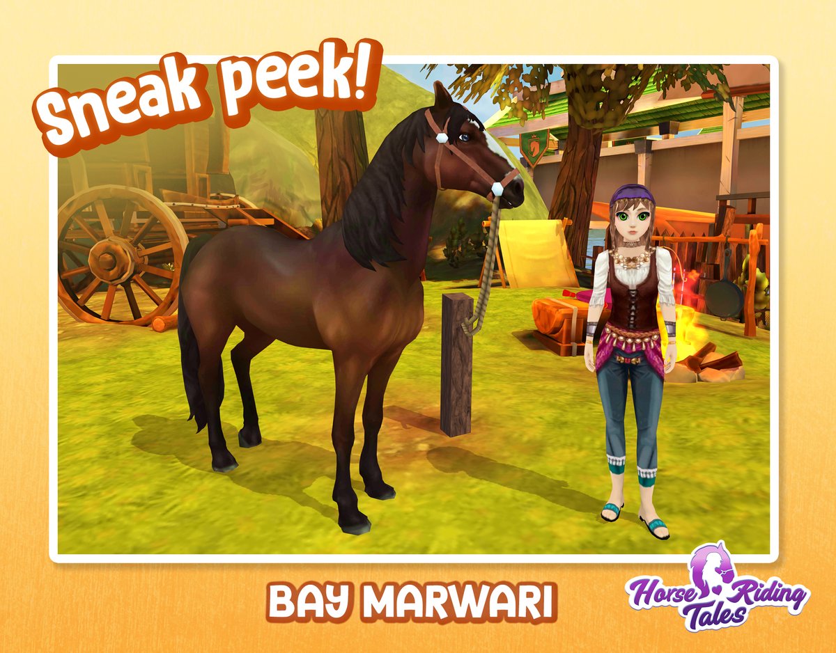 Wait, is that one of the new Marwari horses hanging out with Rhoda? 👀

You guessed it! The brand-new Marwari is coming to HRT very, very soon - and you'll be able to grab one directly from Rhoda's shop!

Here's a sneak peek of our lovely bay Marwari ✨🐴
