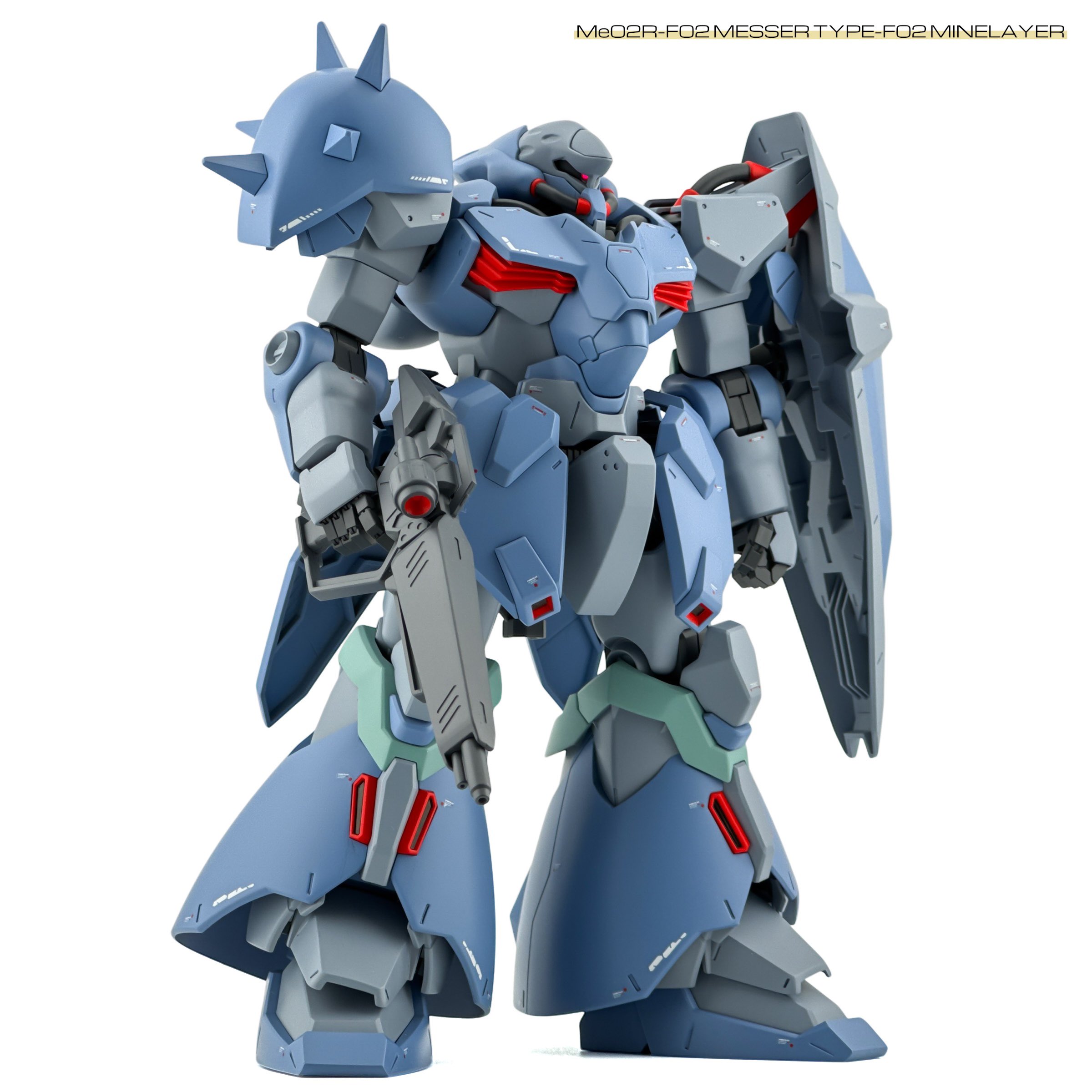 ＨＧ メッサーF02型 と メッサーＦ０２型 マインレイヤー装備 閃光のハサウェイより「メッサーF02型 マインレイヤー装備」がHG