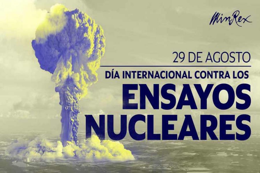En ocasión del Día Internacional contra los Ensayos Nucleares, #Cuba reitera su firme posición a favor de la prohibición y cese de todas las pruebas nucleares y la eliminación total de esas armas.

Como Misión Permanente  ante la <a href="/CTBTO/">CTBTO</a> seguiremos abogando por ese principio.