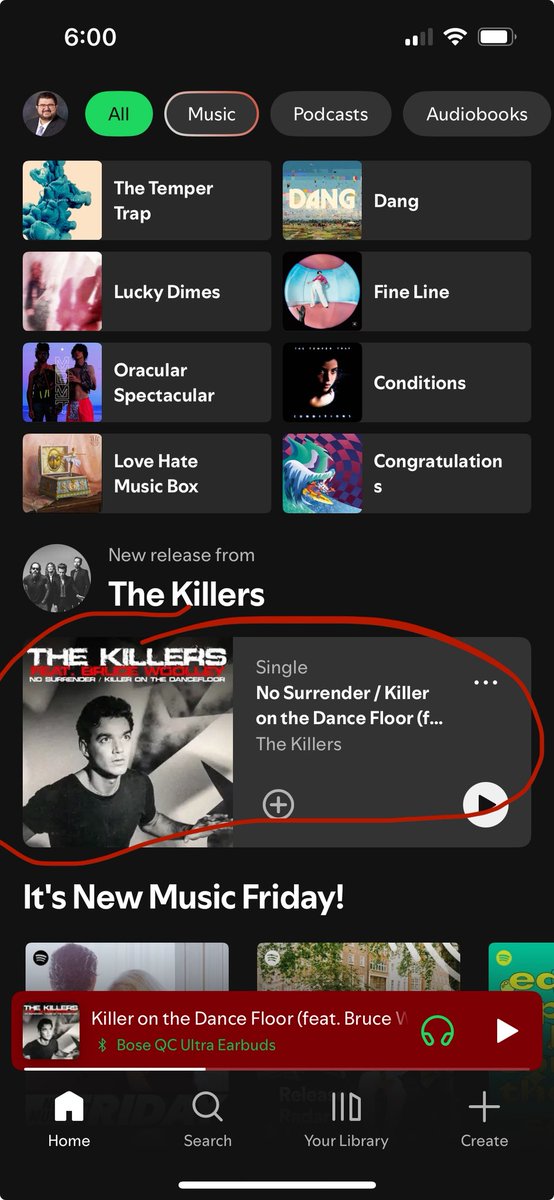 WhereIsBatman89's tweet image. Hey @Spotify, this is definitely NOT @thekillers. I got hyped for a second thinking we finally had some new music from The Killers. Not cool, Spotify, not cool.