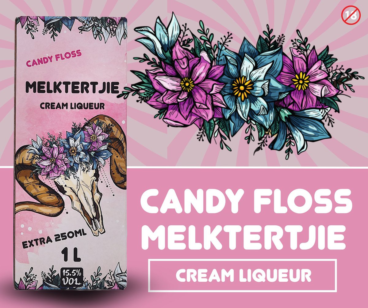 BattlefieldDis2's tweet image. Sweet, smooth, and unmistakably Melktertjie 💗
Candy Floss Melktertjie Cream Liqueur — the flavour that keeps bringing you back for more.

📦 Order online: bat-distel.co.za

🛡️ Drink met jou hart
#Melktertjie #CandyFloss  #BattlefieldDistillery
18+ | Enjoy responsibly