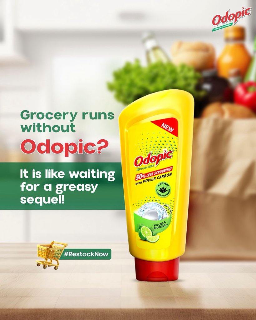 OdopicDishwash's tweet image. A grocery list without Odopic is just unfinished business!

So next time you're ticking boxes at the store, remember: it's not just about what goes into the fridge, it's also about what comes out sparkling from the sink. ✨

Restock now. #Odopic #SpotlessClean #LessScrubbing