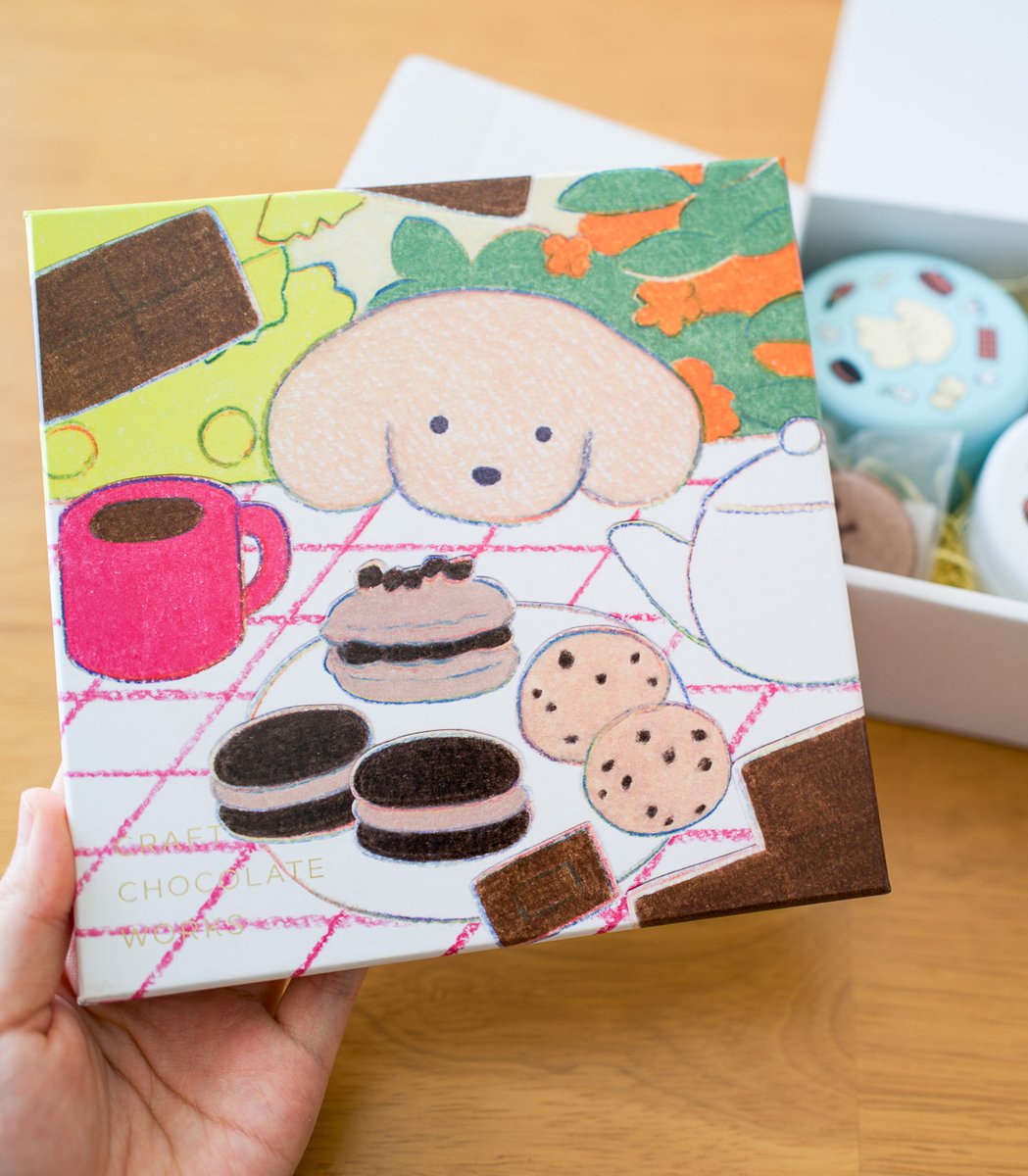イラストレーター、てらおかなつみさんデザインの世界のチョコ　10箱 10周年の@CRAFT_CHOCOLATE パッケージイラストを描かせていただきまし