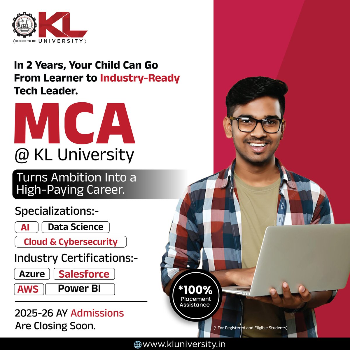 kluniversity's tweet image. KL University's MCA program builds advanced computing skills, preparing students for successful tech careers in the digital age
kluniversity.in/admissions-202…
#KLU #MCA #MasterOfComputerApplications #AdvancedCoding #KLUniversity #PostgraduateTech #FullStackDevelopment #BigDataAnalytics