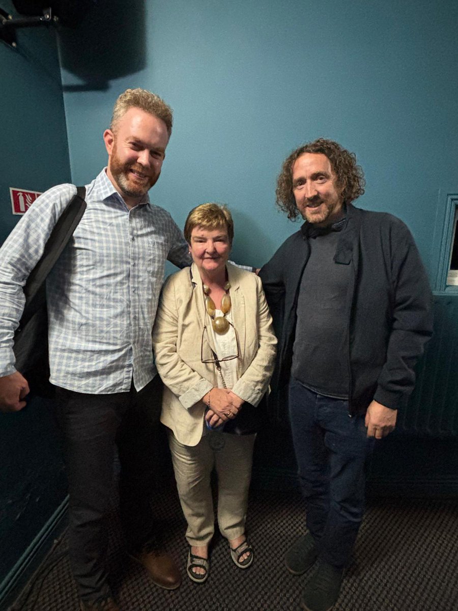 RedmondMr's tweet photo. At the screening of #FromthatSmallIsland for the @JFK_SS #kennedysummerschool in #NewRoss along with Writer Bríona Nic Dhiarmada & Composer @cmacconiomaire. Delighted to have featured in the soundtrack & to have performed on the night! #uilleannpipes part funded by @MusNetIrl https://t.co/8t0CursDUg