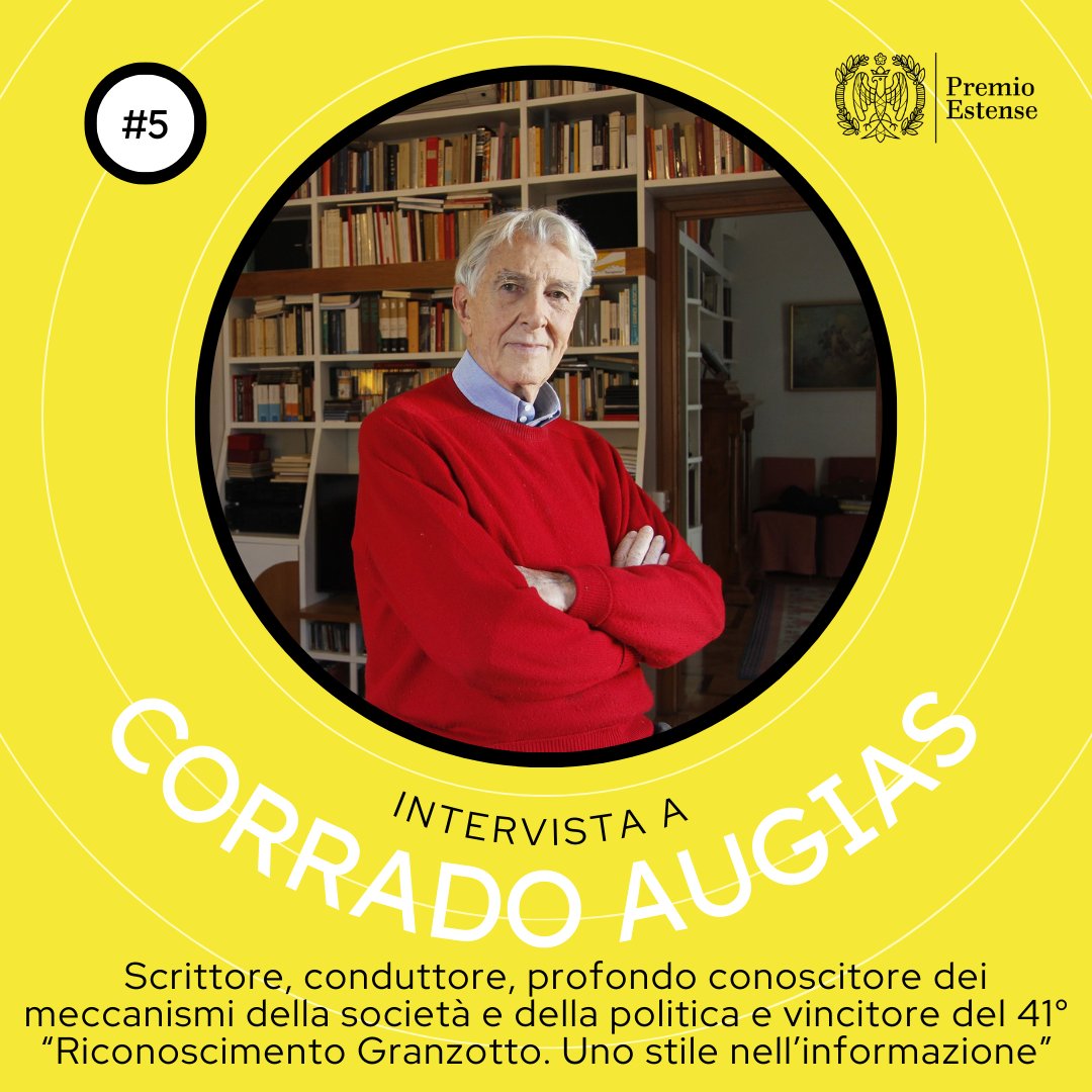 Corrado Augias, scrittore, conduttore e profondo conoscitore dei meccanismi della società e della politica, è il vincitore del 41° Riconoscimento Granzotto.

✅Leggi la sua intervista: tinyurl.com/zv9ybpkb

#premioestense2025 #ferrara #giornalismoitaliano #libri #cultura