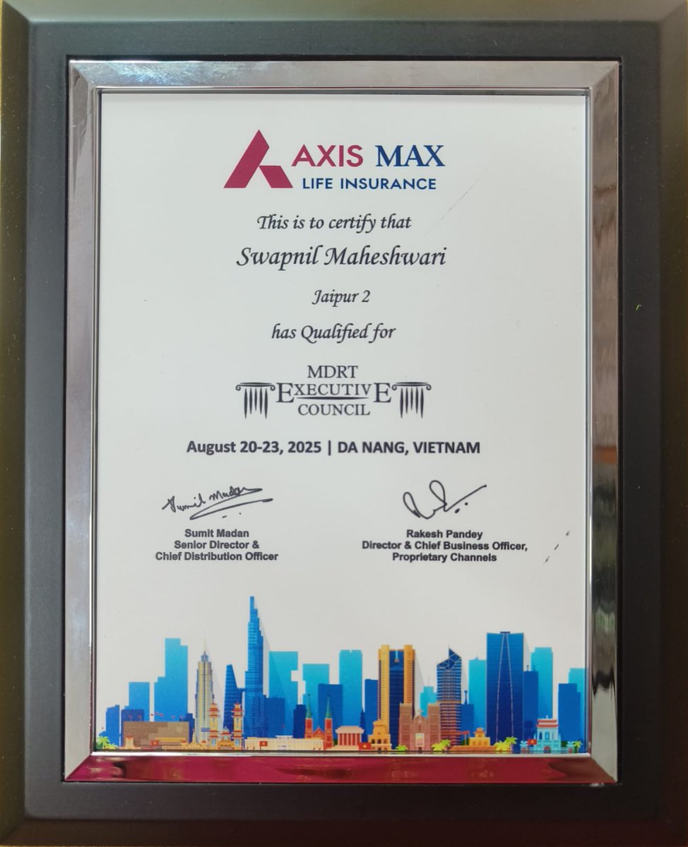 swap_maheshwari's tweet image. &quot;I&apos;m incredibly grateful to the insurance industry &amp;amp; every1 who&apos;s supported me along the way. Achieving MDRT is not just a personal milestone, but a testament to the trust &amp;amp; encouragement I&apos;ve received frm my clients,colleagues,&amp;amp;mentors. Thank u all 4 being part of this journey!&quot;