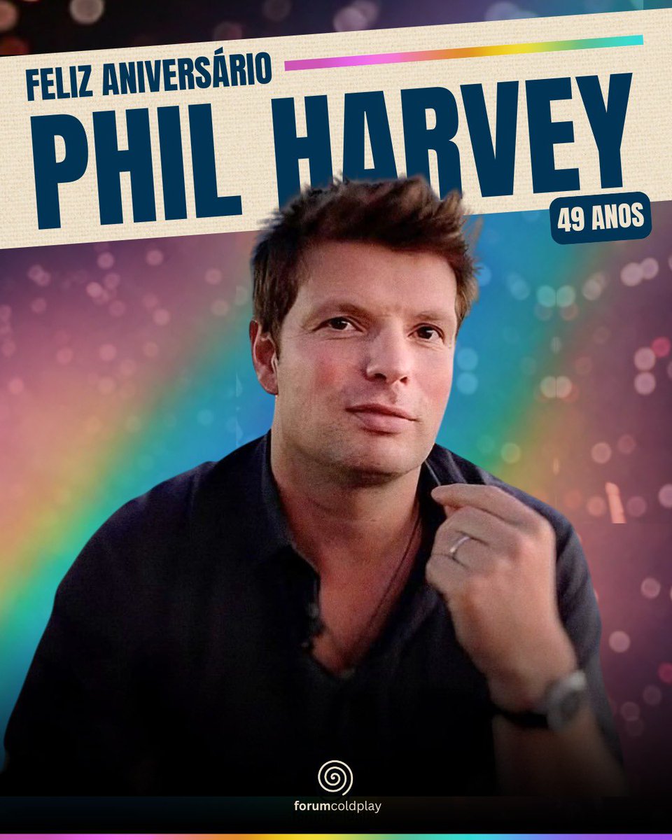 forumcoldplay's tweet image. Hoje, o incrível 5º membro do Coldplay está completando 49  anos! 🥳

Feliz aniversário, Phil Harvey! Nós amamos você! 🩵