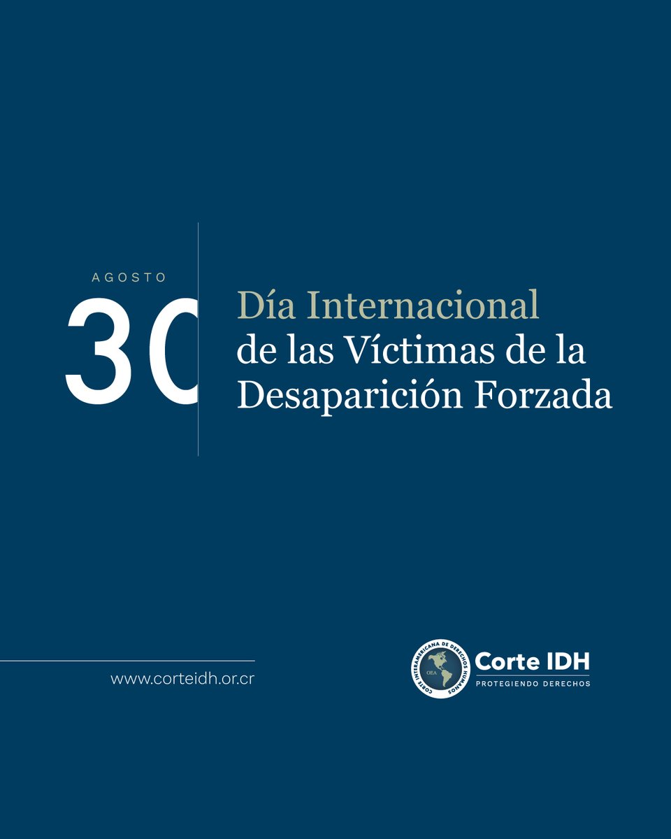 Cada 30 de agosto se conmemora el Día Internacional de las Víctimas de Desapariciones Forzadas, una fecha para recordar a quienes han sufrido esta grave violación de derechos humanos y reafirmar el compromiso con la verdad, la justicia y la memoria.

La desaparición forzada niega