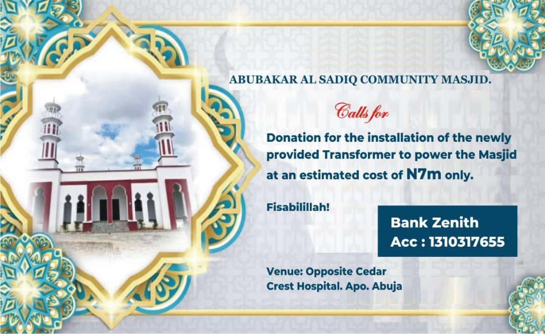 Mal_Baffa's tweet image. This mosque is in need of a transformer to restore light and ease for worshippers.
No amount is too small.