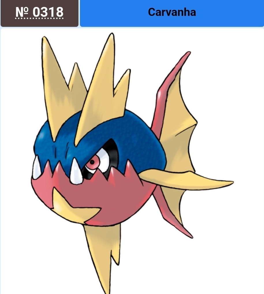 KongoBongoMax's tweet image. On va faire comme les ricains
Mon Pokemon avec ma date d'anniversaire 
18 Mars, donc 03/18 (mois/jour pour ce type de trend marche mieux dcp) donc 318
LE GOAT CARVANHA