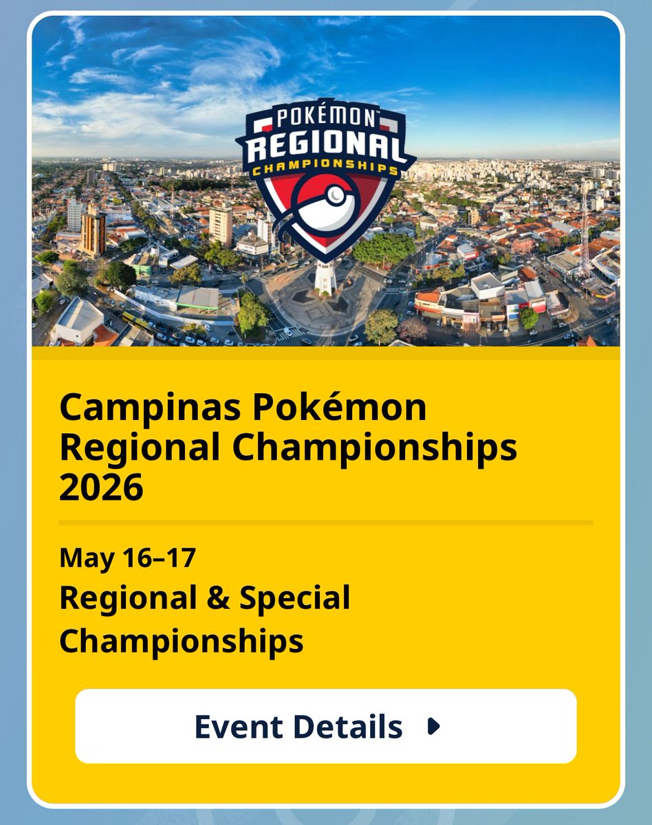 4 additional regionals have been announced! 

Brisbane November 1-2
Seattle February 27-March 1
Curitiba March 14-15
Campinas May 16-17

Find the full schedule of announced regionals here: championships.pokemon.com/en-us/events