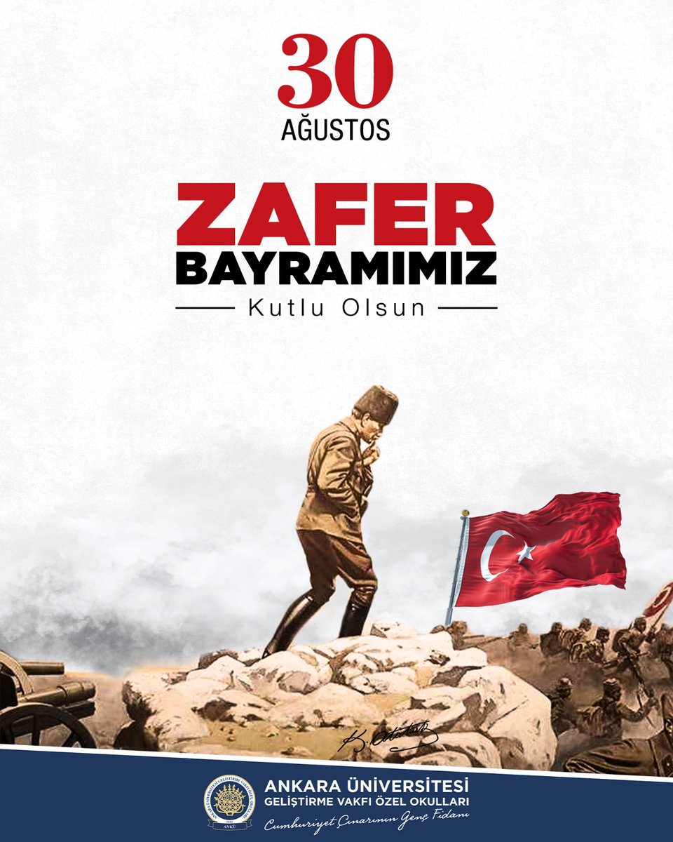 30 Ağustos Zafer Bayramı’mız kutlu olsun! 🇹🇷🇹🇷

#30ağustos #zaferbayramı