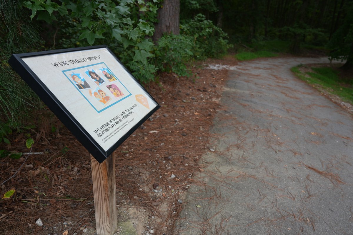 Looking for a fun long weekend activity? Visit StoryWalks® at East Clayton Community Park (1774 Glen Laurel Rd.). "Sam and Dave Dig a Hole," a 2015 Caldecott Honor Book, invites families to explore questions &amp; activities on each page while staying active &amp; enjoying the weather.