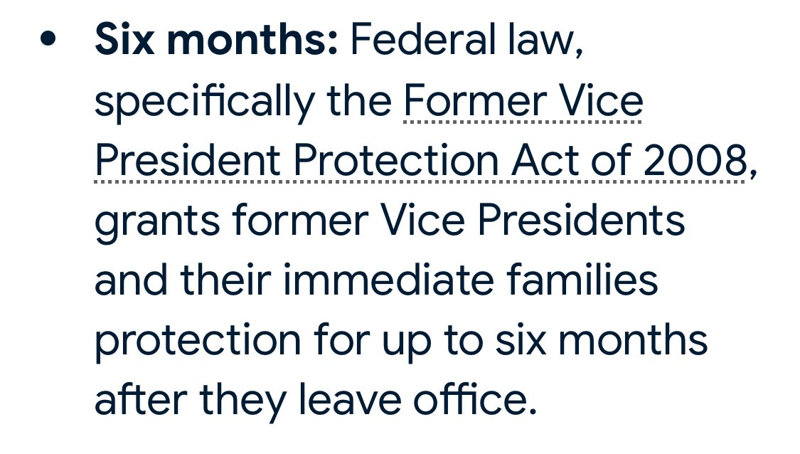 CieloBonit's tweet image. Stop spreading misinformation! It standard to only get 6 months when you are no longer vice president.