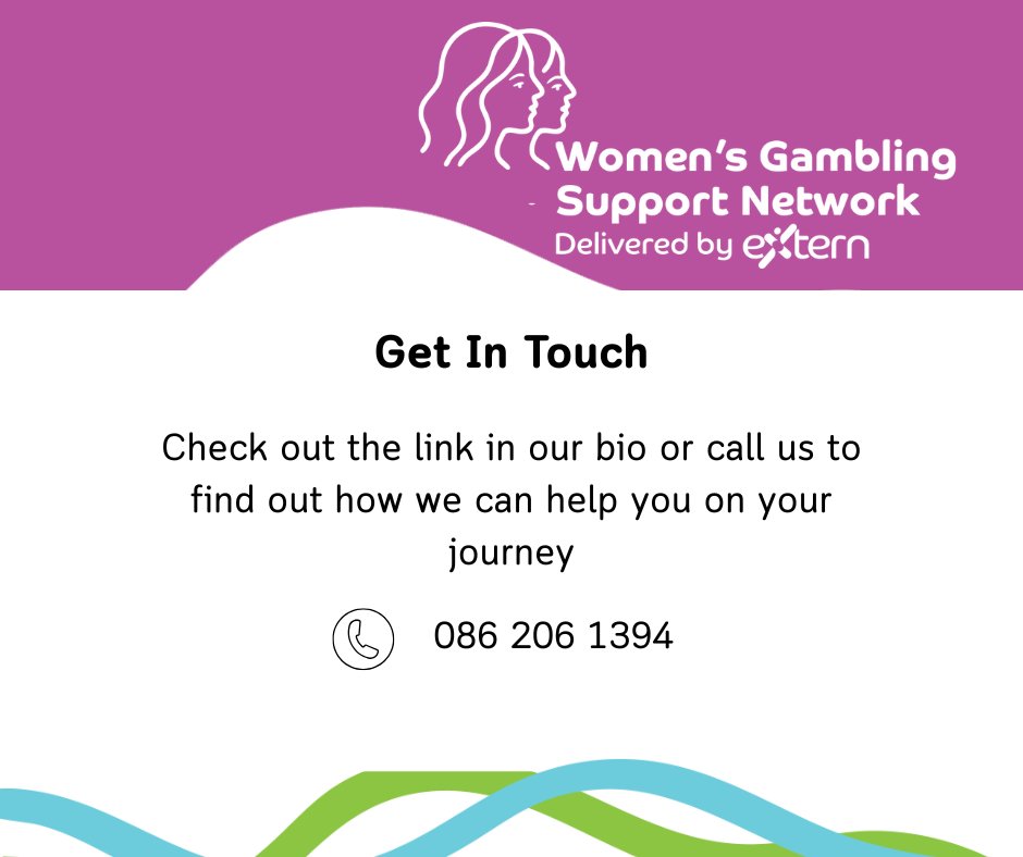 We’re live!
Women’s Gambling Support Network is here to support women across the island of Ireland

#GambingX #odaat #recoverymonth25 #RecoveryPosse #womensupportingwomen #recovery