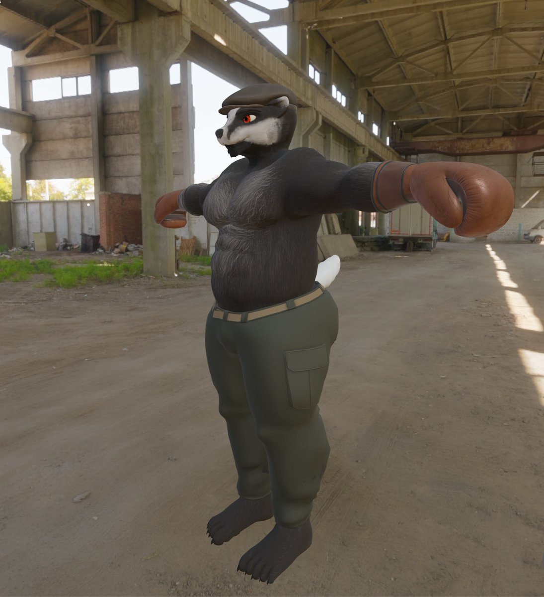 Putting together the next character! No name yet, all I know is he ain't the nicest of folks. #Blender #Indiegame