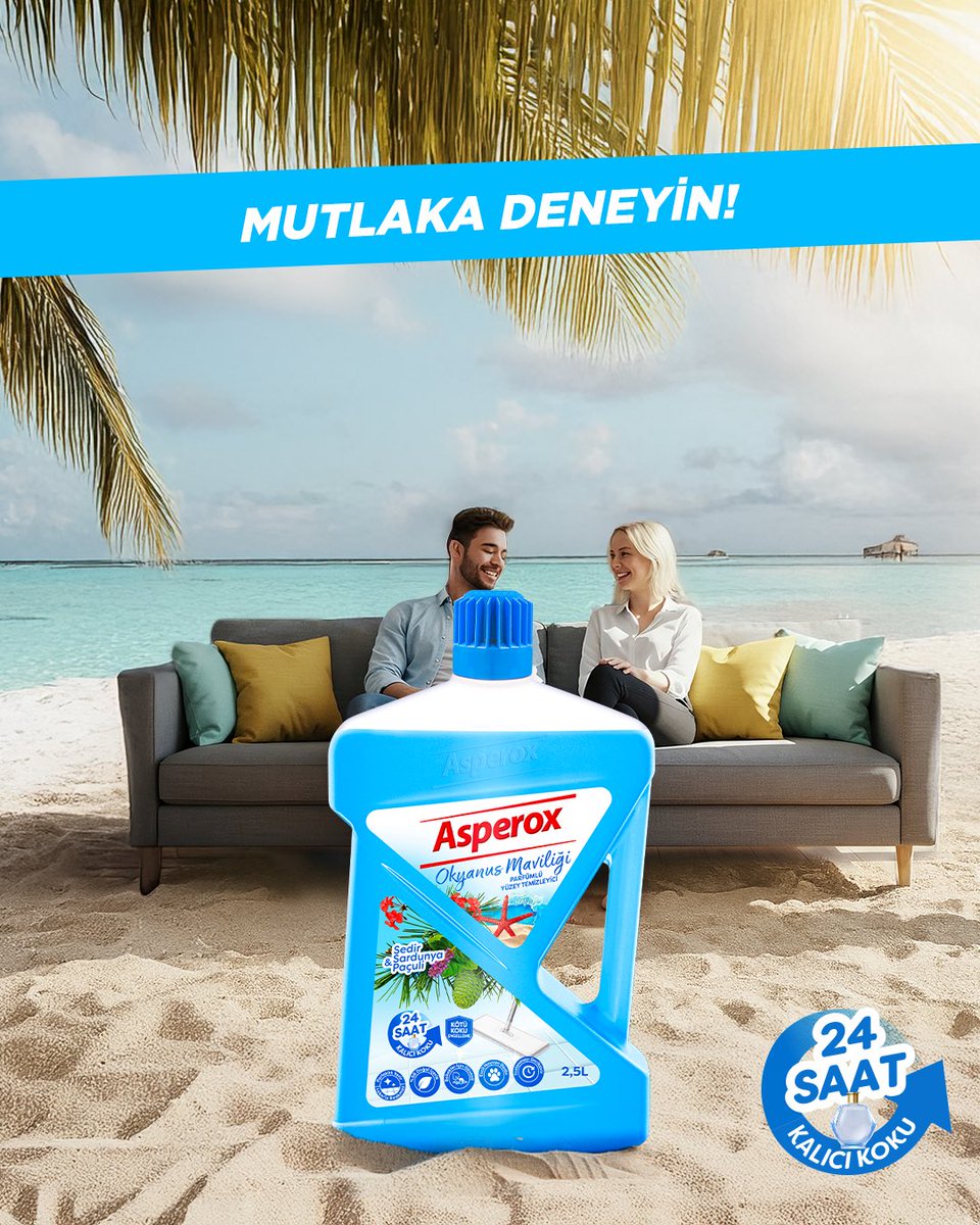 Mis gibi temizliğin formülü, Asperox Parfümlü Yüzey Temizleyiciler! Mutlaka deneyin.