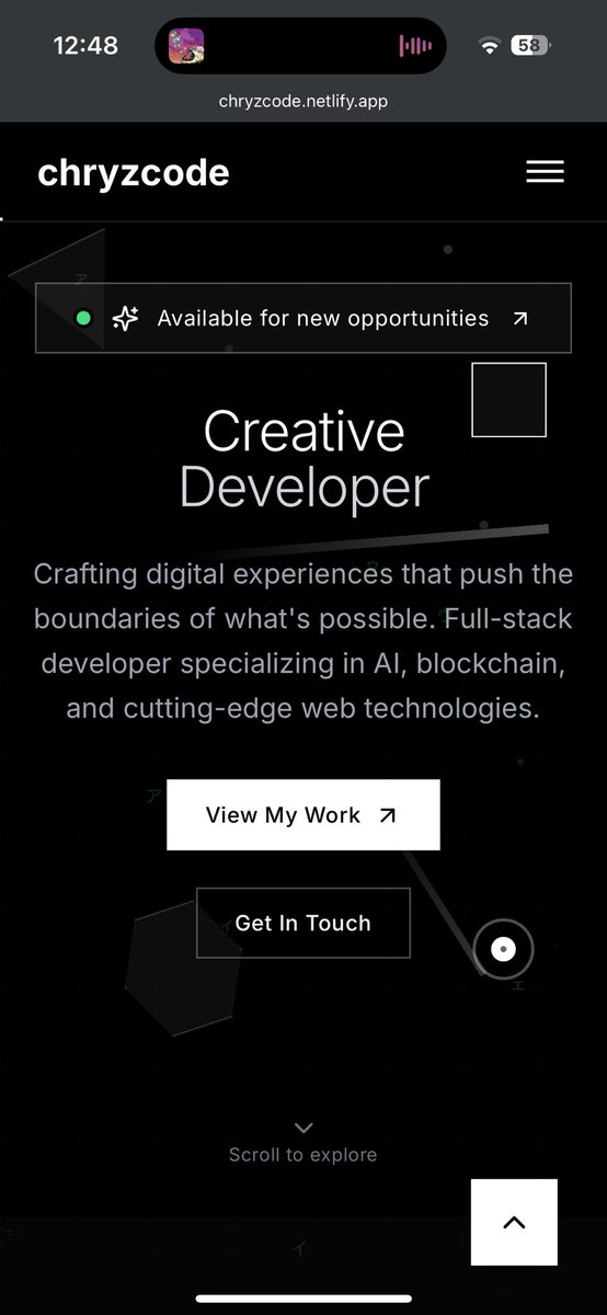 chryzcode's tweet image. Same link, new view and feel 
V2 🚀
chryzcode.netlify.app