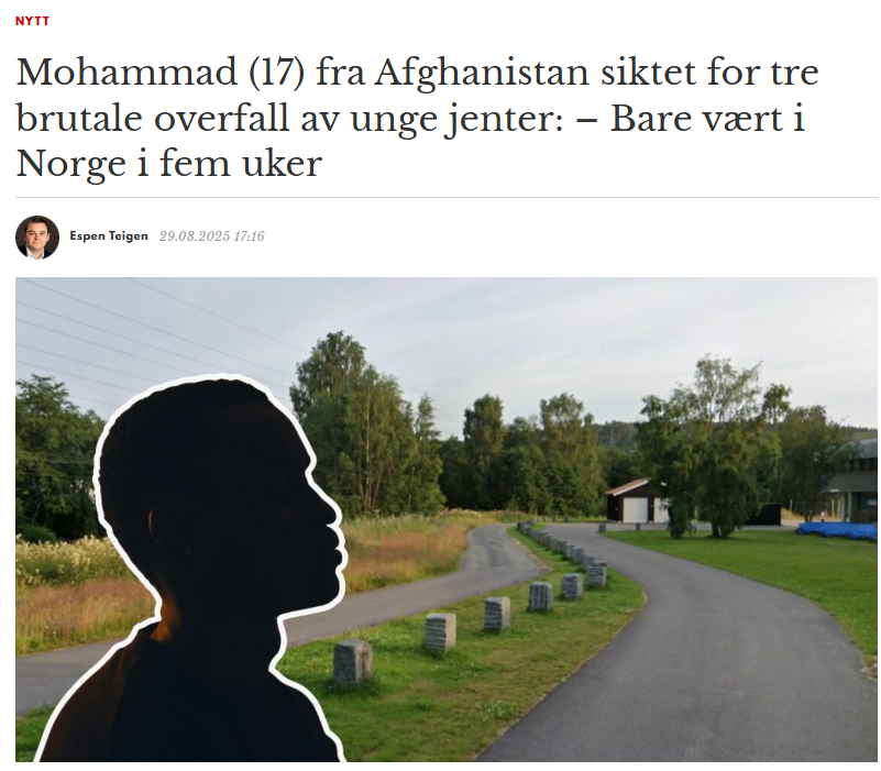 Når skal politikerne våkne? Afghaneren på 17 år har kun vært i Norge i fem uker, og har likevel rukket å forsøke å voldta tre mindreårige jenter.