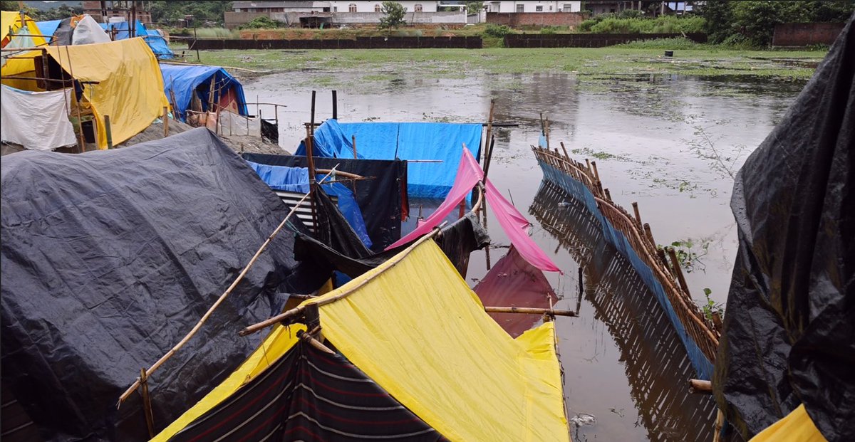 In Assam's Goalpara district, near the Hasila Beel area, thousands of Muslim families have been rendered homeless following brutal state-led demolitions. What remains now are four makeshift camps with total 660 tents. It was a places that no human being should ever be forced to