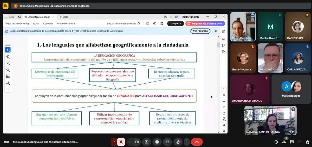 Los lenguajes y la alfabetización geográfica. Curso impartido Universidade Federal de Santa Maria. <a href="/socialsuv/">SOCIAL(S)</a> , <a href="/facmagisteriuv/">Facultat de Formació del Professorat UV</a>