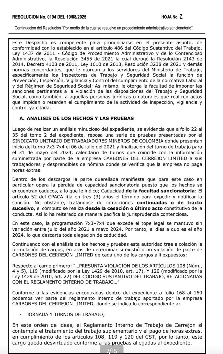Gracias al gobierno <a href="/petrogustavo/">Gustavo Petro</a> y su acertada decisión en nombrar a <a href="/AntonioSanguino/">Antonio Sanguino</a> como @Mintrabajo, y la capacidad de este de rodearse de un equipo idóneo, como el Director de La Guajira JORGE GUEVARA, se están respetando los derechos de miles de trabajadores deL CERREJON.