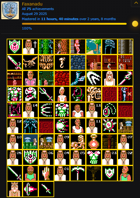 Mastered Faxanadu (NES) on RA Hardcore