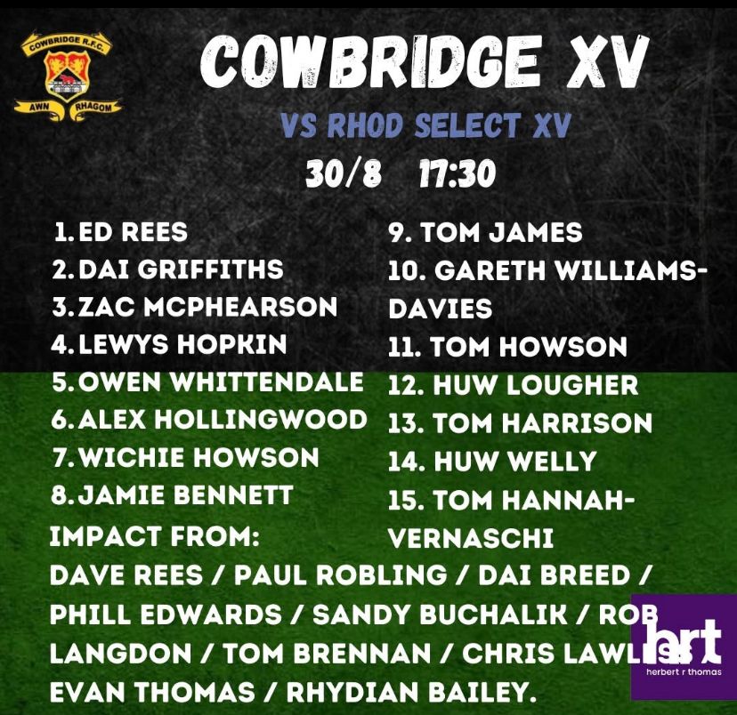 Selection has been a hot topic for weeks and after an intense training session last night followed by Pizza and Beers the following have made the grade.

Good luck to the boys, lets get there in our numbers and show our support 💚🖤💚🖤 as we honour the memory of Rhod Leyshon.