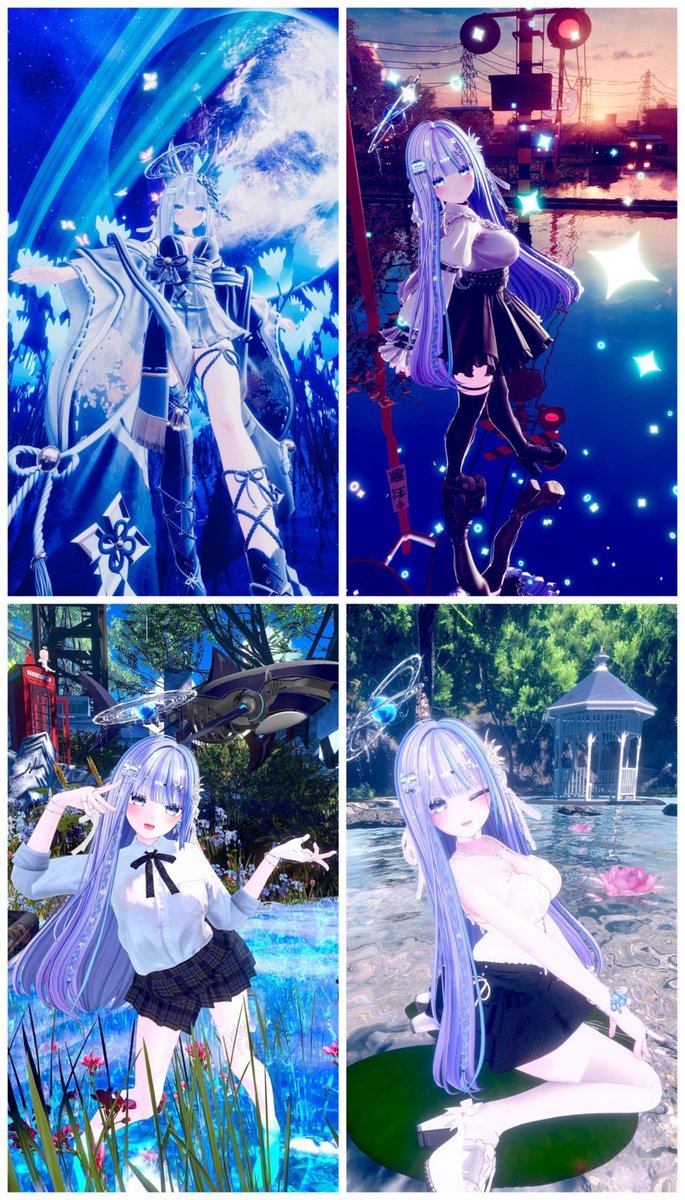 おはようございます〜🌇
秋が近づいてきて🍂
少し涼しくなりましたね
体調に気をつけてね〜🫡

今月さいごの投稿ですね〜
8月の4枚！🐟✨
#VRC4Photos