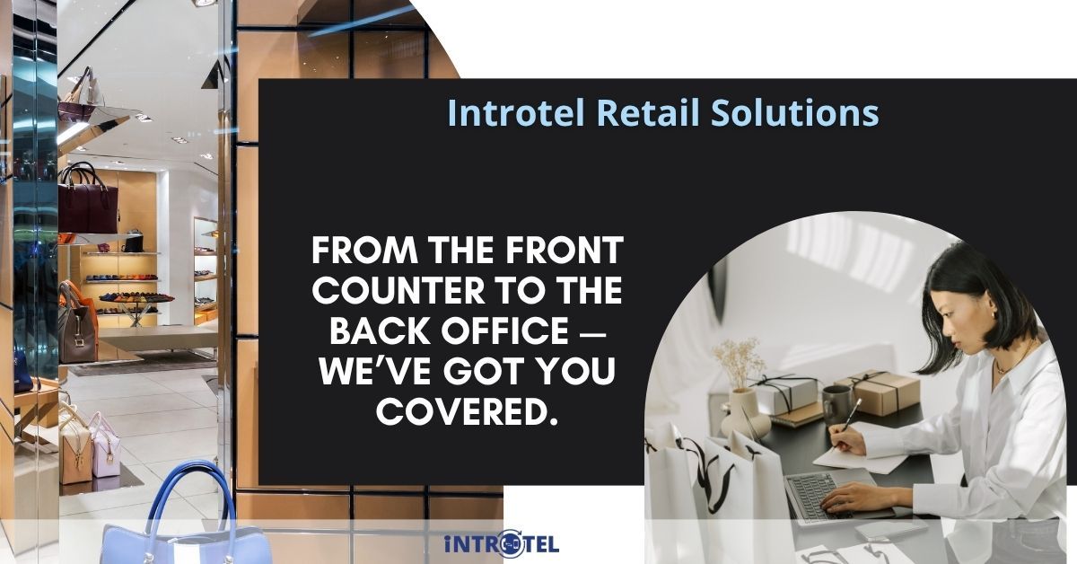 introtel's tweet image. In retail, every second counts — from answering calls to processing payments.
With Introtel, your store stays connected, secure, and ready for anything. Plug in with Introtel today. buff.ly/3Xbk5Fr #RetailTech #VoIPForRetail #SmartStoreSolutions #ConnectedRetail