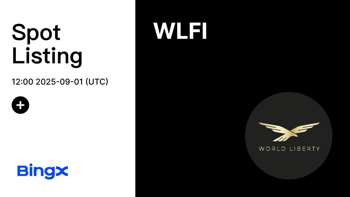 $WLFi Lockbox is officially live, the unlock process is ongoing, and anticipation is building for the September 1st listing. At what price do you think $WLFi will list, and where will you be trading yours? Looking forward to how WLFi performs once trading starts.
#WLFI