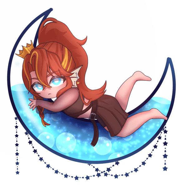 ghoulberii's tweet image. GOOD MORNING HAPPY FRIDAY!
Here's is a completed moon lounge chib of @AwkwardMagikarp I'm adding a few slots back now, they're on sale until the 1st so grab em while you can at my vgen!