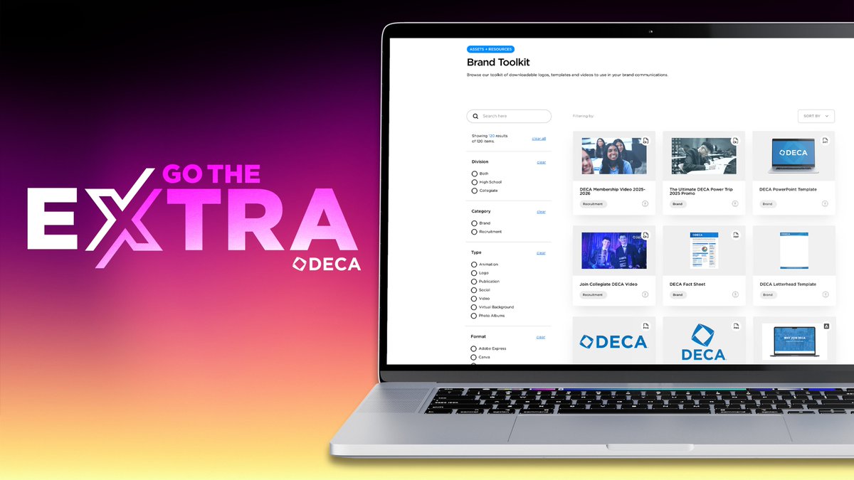 Looking for ways to boost your membership recruitment efforts? Check out DECA's Membership Recruitment Toolkit ✨️🤗  🔷 
So, what are you waiting for?! Access the resources here: decadirect.org/articles/go-th…
