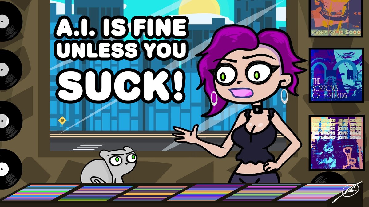 Ai is Fine Unless you Suck!
-New Foamy episode posted
youtu.be/TpTGe0psCEA

in all seriousness, a company that can afford to hire people, should HIRE PEOPLE! Can't? have fun with it, and if one day you can, HIRE PEOPLE! :)

"Squirrels &amp; Robots" song
youtu.be/T0doFH4RhFI
