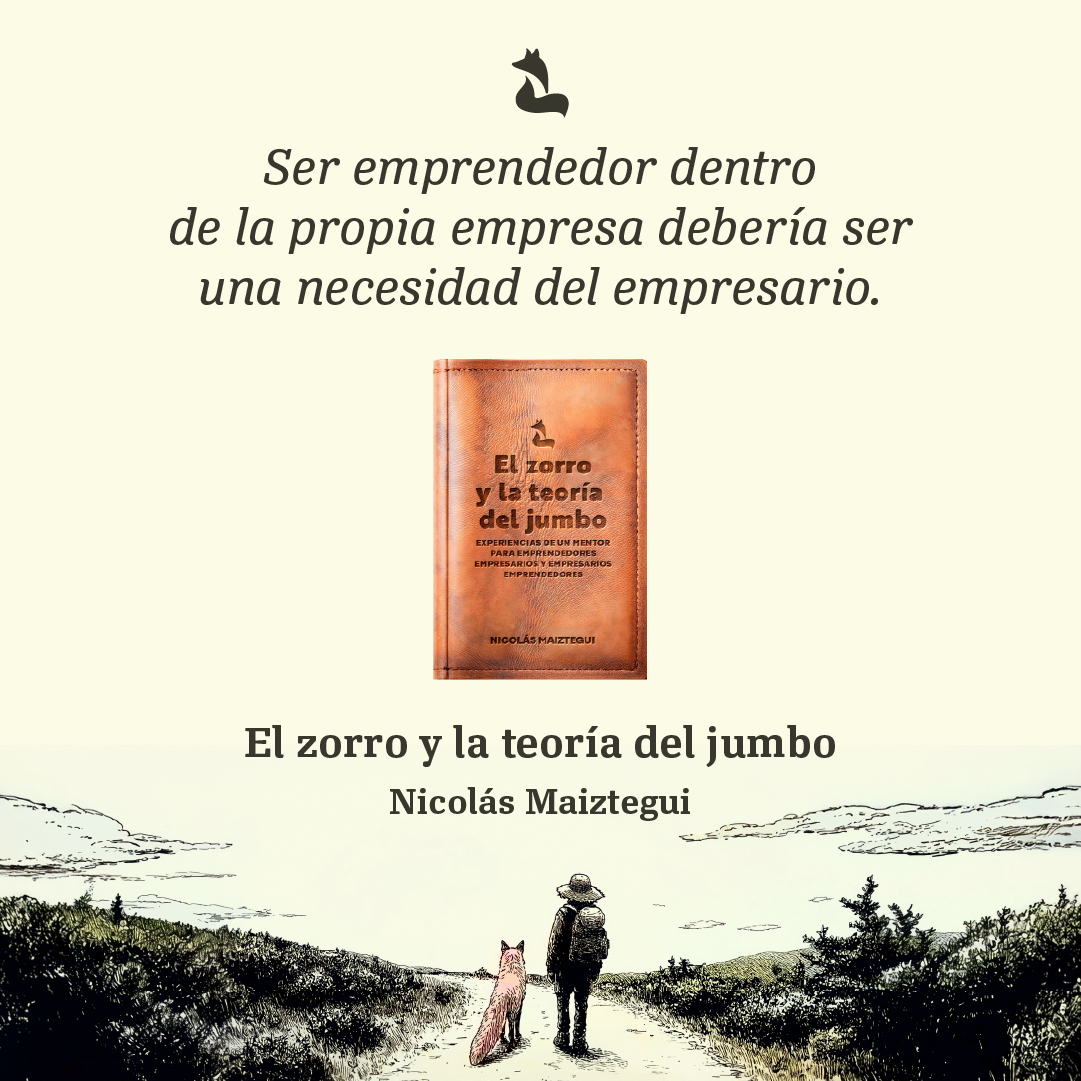 💡Un empresario necesita pensar como emprendedor, y un emprendedor debe aprender a ser empresario.

📘 En El zorro y la teoría del jumbo explico por qué integrar ambos perfiles es clave para desarrollar negocios exitosos.

🔗bit.ly/3HZSPXq