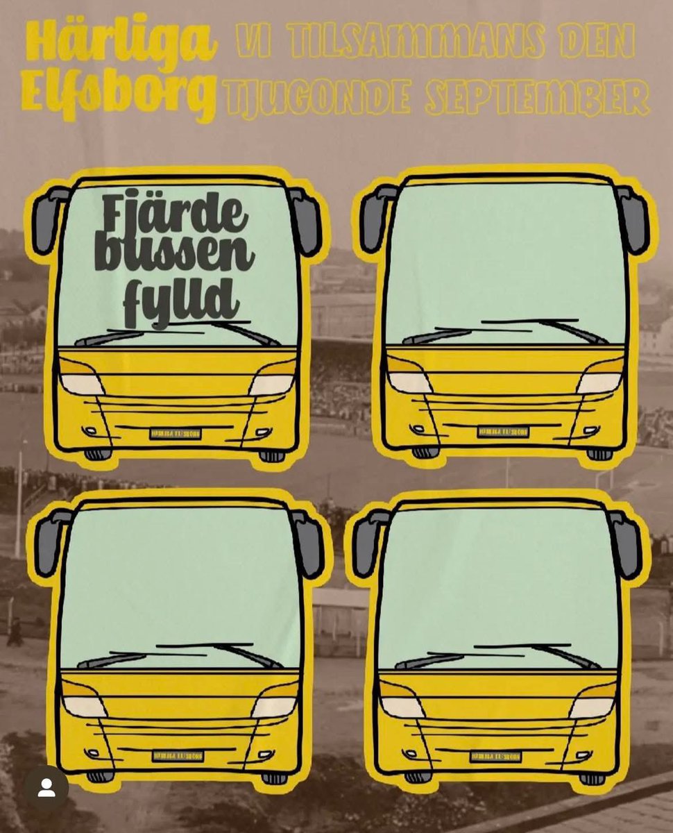 Nu fylls buss nummer fem, många fler ska vi se till att få iväg. Åk med på årets Vi Tillsammans-resa GAIS borta! 

Anmälan här: elfsborg.ebiljett.nu/tickets/select…