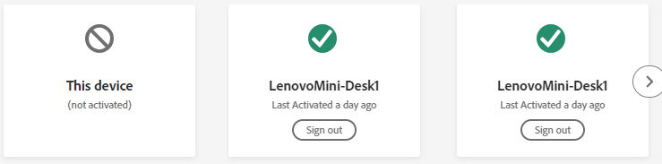 MadRabbit014's tweet photo. This isn't news to anyone, but @Adobe is still shit. 
For reference: The computer"s" it says i'm logged in on, are not only all the same computer, but also the computer I'M CURRENTLY USING. https://t.co/b72pSdbBI7
