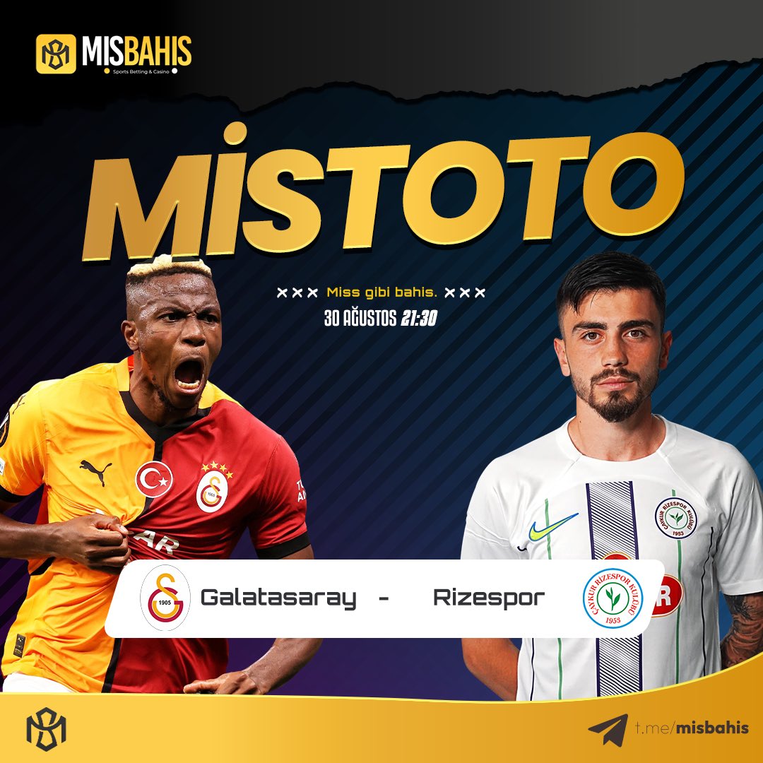 🔥 300 TL ÖDÜLLÜ MİS TOTO 🔥

GALATASARAY 🆚 RİZESPOR

⚽️ Toplam korner 8.5 ÜST / ALT
⚽️ Toplam gol kaç olur?
🟨 İlk yarıda kaç sarı kart çıkar? (0/1/2+)

✅ 3 soruya doğru cevap = 300 TL ödül!
⚠️ Sitemizde işlemi olmayan / Son işlemi “Etkinlik-Deneme” olan üyeler ödül alamaz.
💰