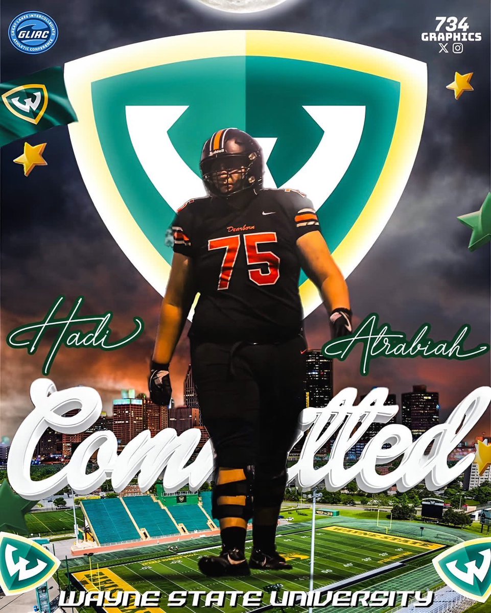 Dearborn 2026 OL Hadi Alrabiah committed to Wayne State 

<a href="/alrabiah_hadi/">Hadi alrabiah⭐️</a>