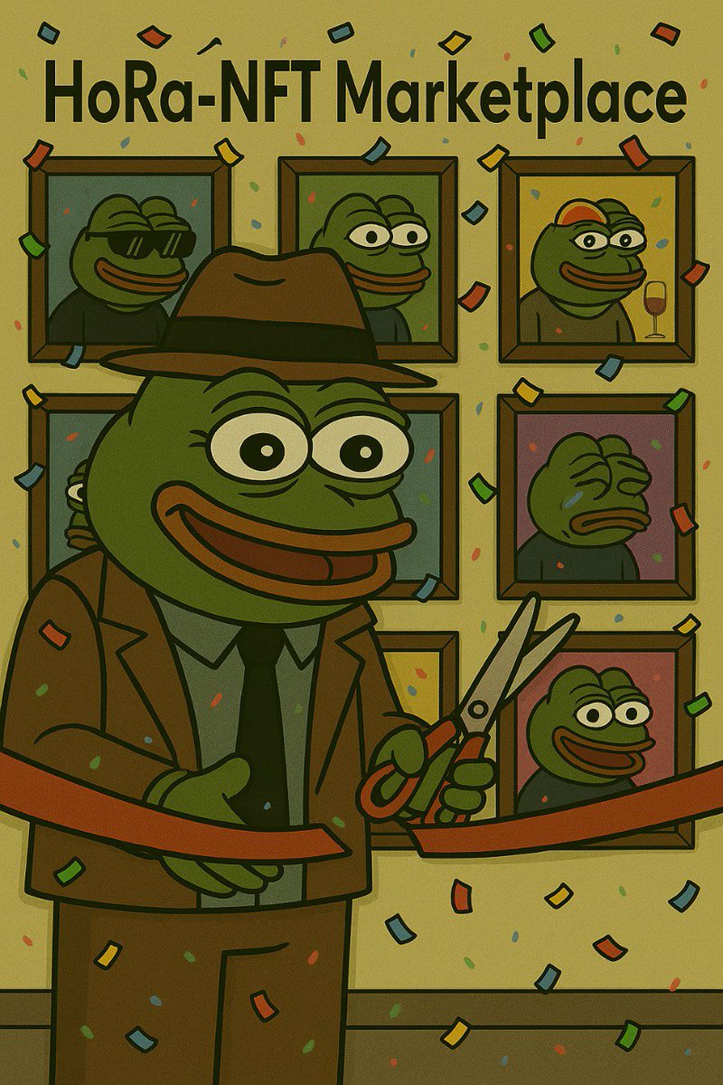 PepuHolderRadar's tweet photo. 🚨 HoRa NFT Marketplace goes live Sept 7!  Detective Pepe is ready – are you? 👀🔥

🎁 3,000,000 HoRa giveaway for creators:
1.  Launch a collection
2. Upload 5 NFTs
3. Top 3 liked NFTs win &amp; get featured!

🚀 Get creative &amp; join the start of something big! #HoRaNFT https://t.co/TOjgi4dZwn