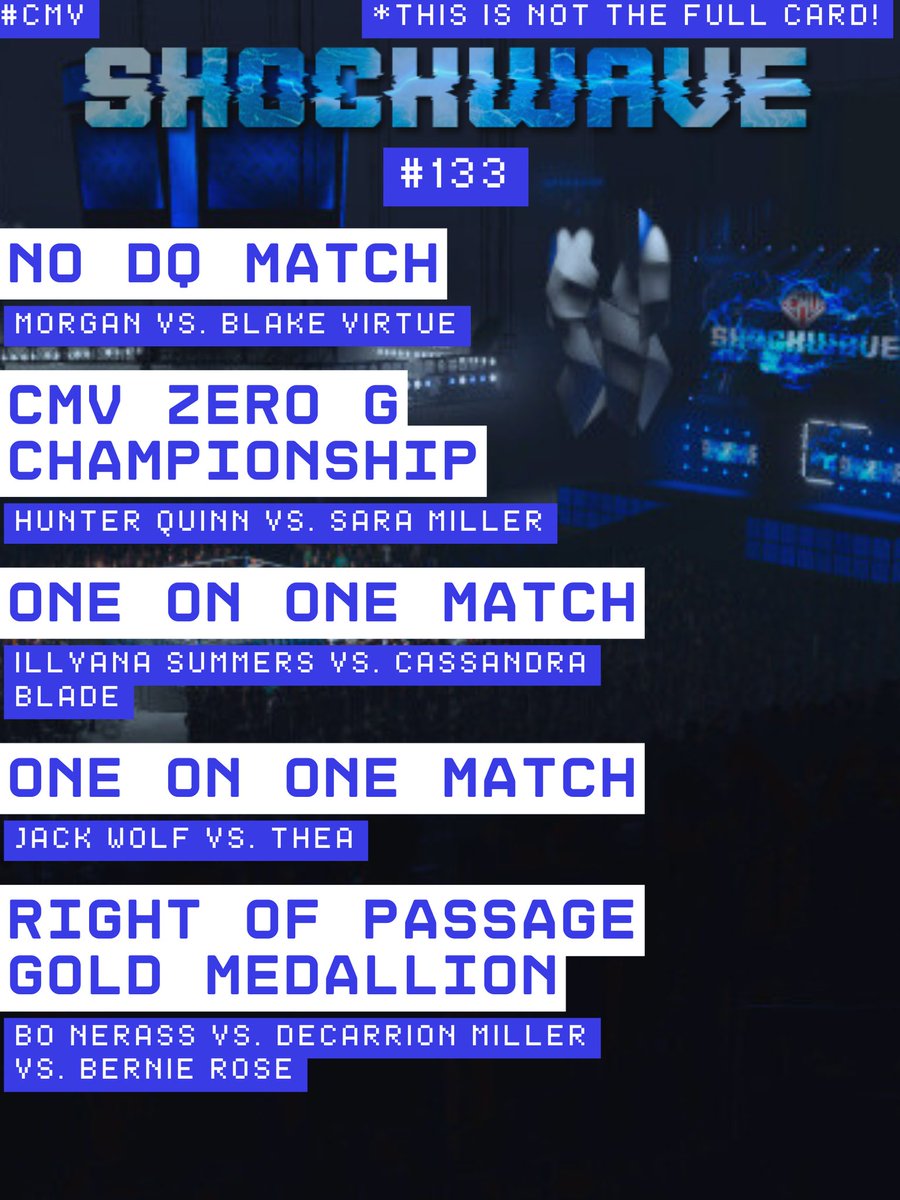 Tomorrow! Around 3-4pm EST Twitch.tv/CMVNetwork