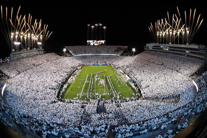 The current certified record for the most attended hockey game according to the Guinness World record is 104,173 fans for "The Big Chill at the Big House" in 2010. Will Penn State break that record in Beaver Stadium this January? #WeAre #HockeyValley