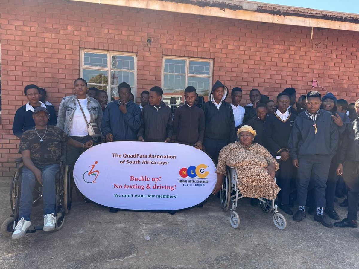 We recently engaged with learners at Hofmeyr, Mboweni, and Flavius Mareka High Schools to share vital messages on road safety and disability awareness. By empowering young people today, we are shaping safer roads tomorrow. 💪♿

#RoadSafety #DisabilityAwareness #BuckleUp