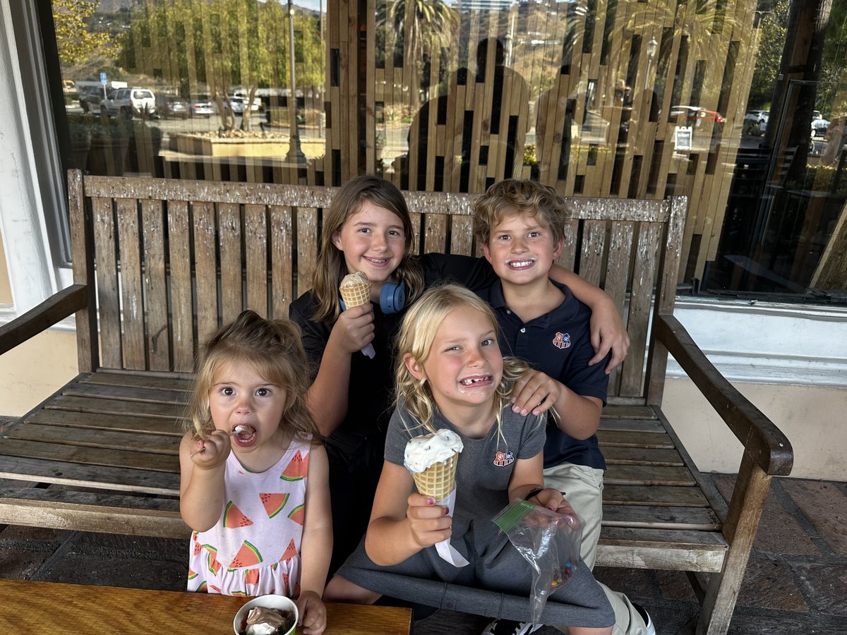 Jessica Hooten Wilson (@hootenwilson) on Twitter photo First day of school tradition—ice cream First day of school tradition—ice cream