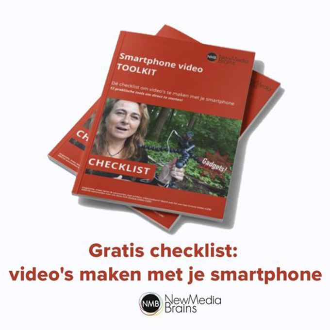 🎬 Zelfverzekerd aan de slag met smartphonevideo’s?
Met onze gratis checklist heb je 12 slimme tips binnen handbereik: van opname tot montage. Zo maak je in no time strakke en pakkende video’s.
👉 Download de checklist hier: newmediabrains.com/downloads/
