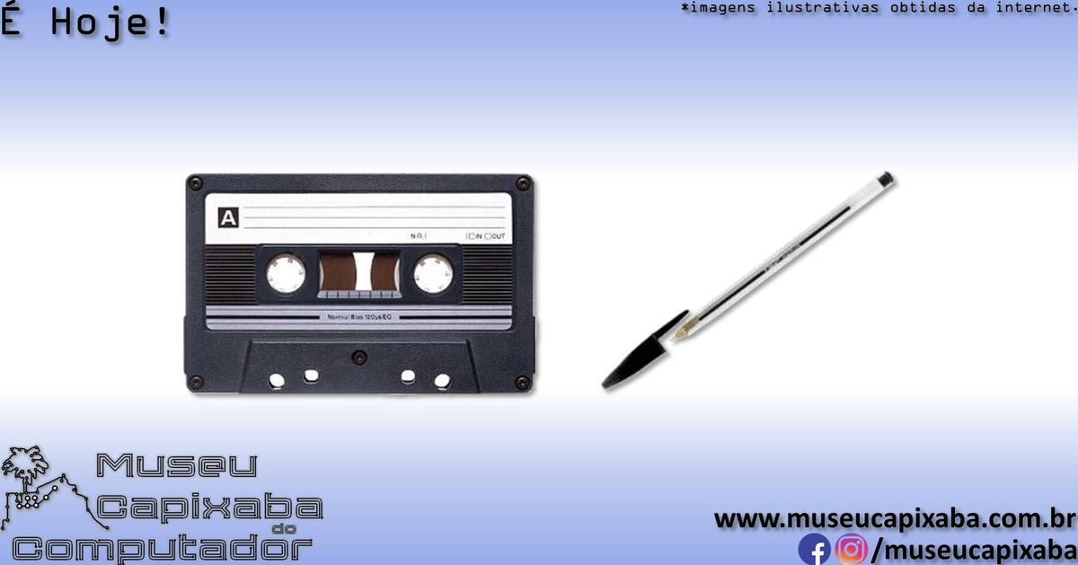 museucapixaba's tweet photo. É hoje! A fita cassete K7 de 1963.
+em https://t.co/soWYTYmFDR
#MuseuCapixaba #mcc #éhoje #museu #tecnologia #retro #geek #OnThisDay #Philips #LouOttens #CompactCassette #FitaCassete #Walkman #BerlinRadioShow #SonyWalkman #ReelTape #ReeltoReel #AppleiPod #HIFI #CUTS #KCS https://t.co/quZQq6n7bC